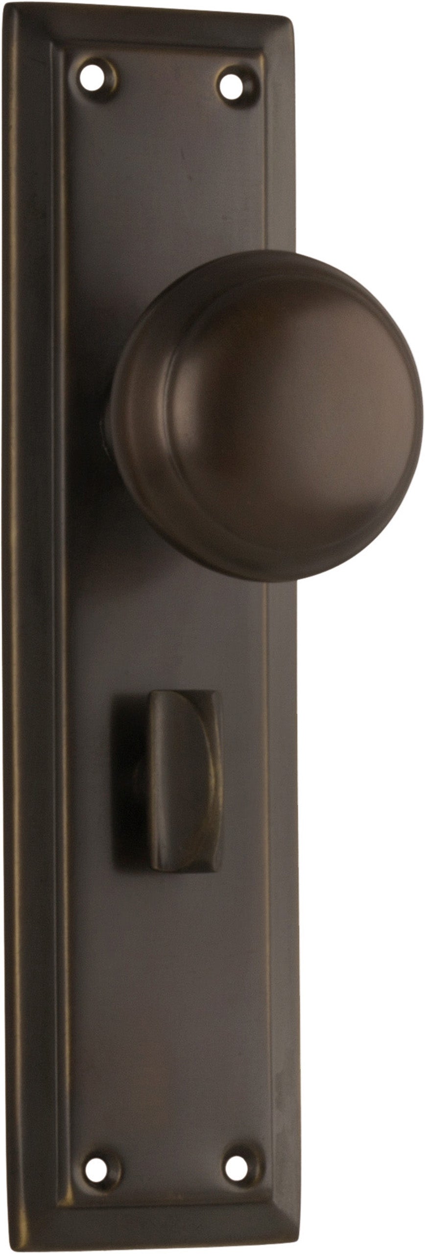 Richmond Door Knob - Long Backplate by Tradco