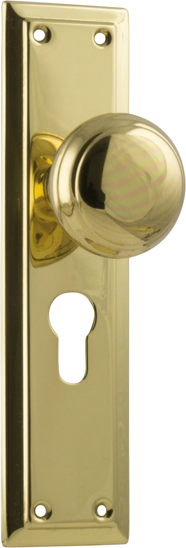 Richmond Door Knob - Long Backplate by Tradco