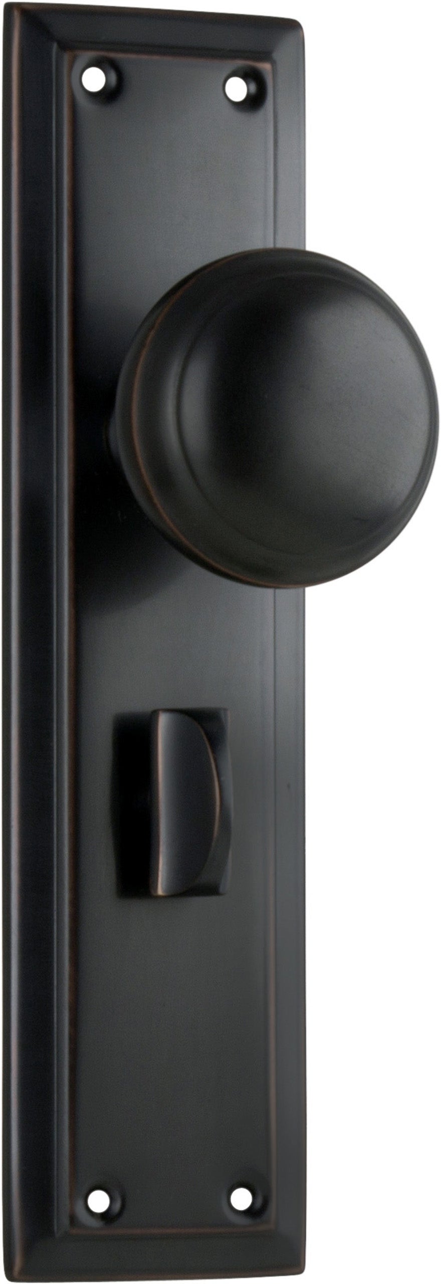 Richmond Door Knob - Long Backplate by Tradco