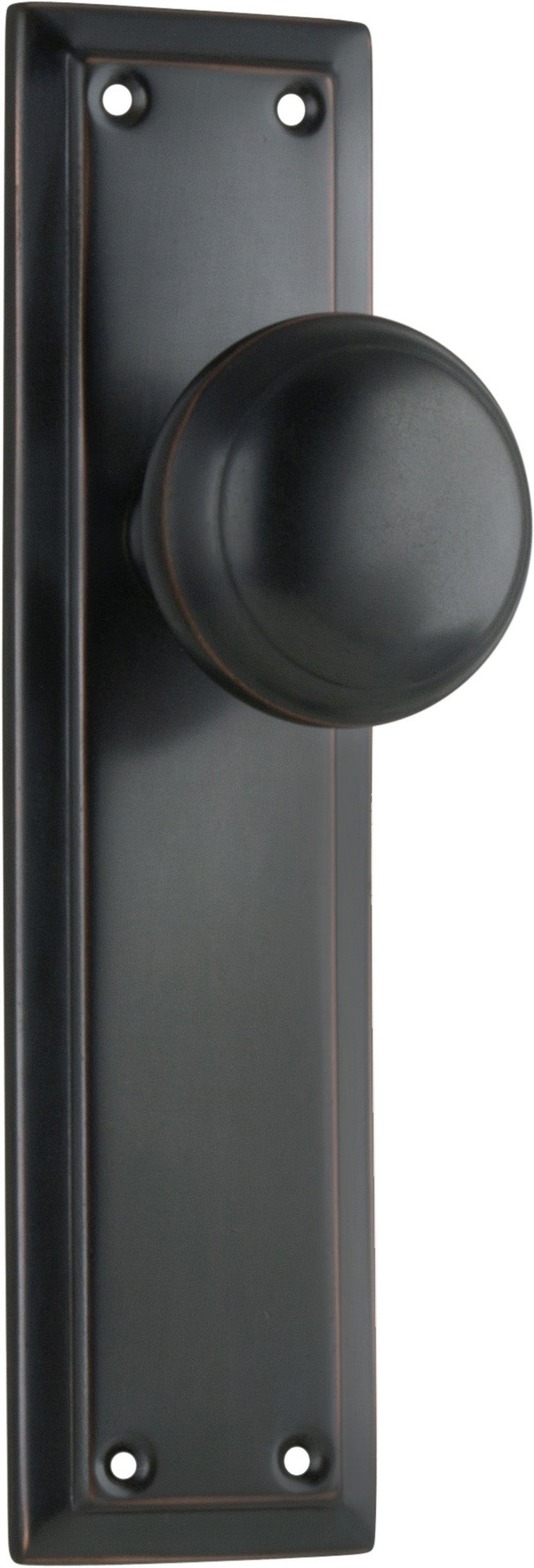 Richmond Door Knob - Long Backplate by Tradco