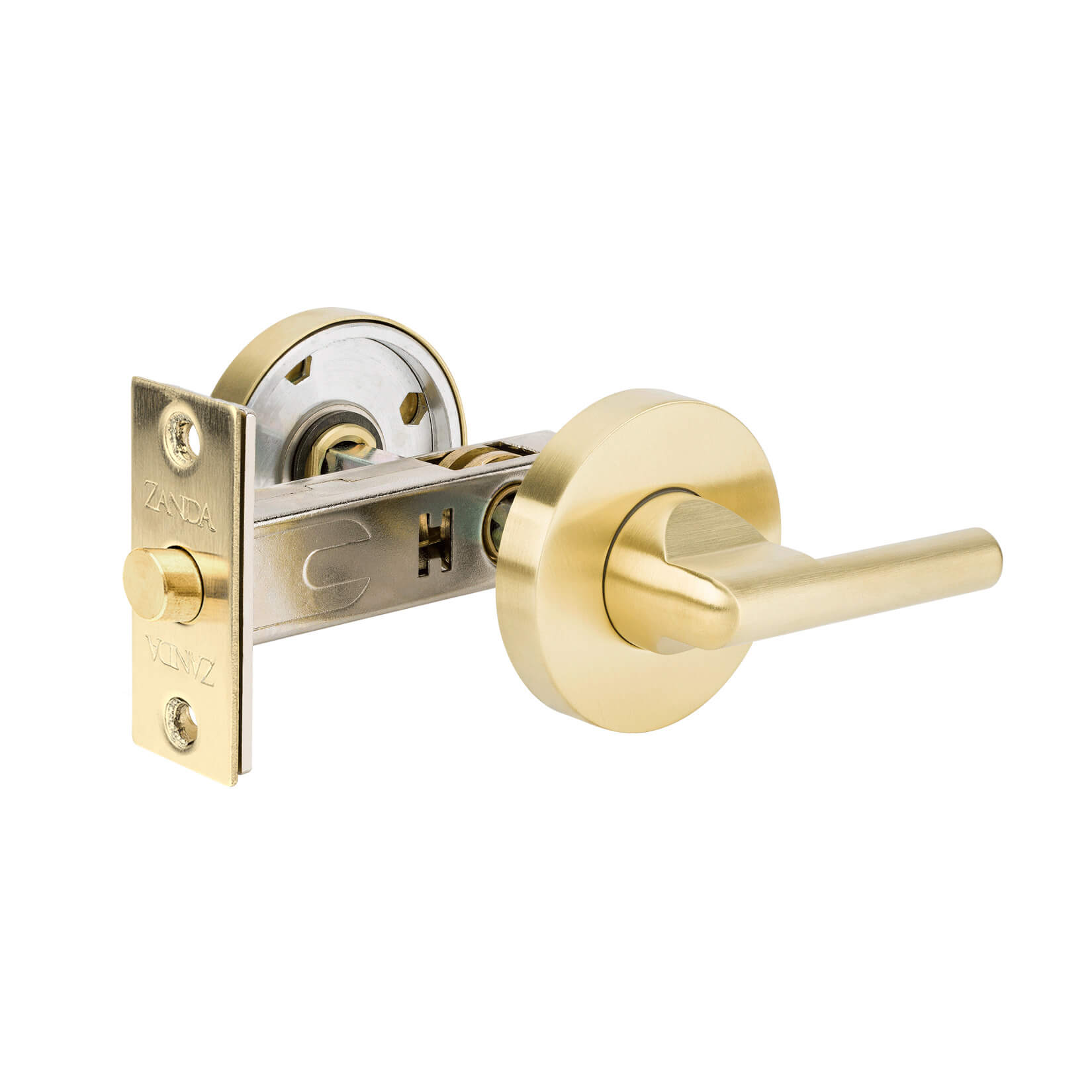 Disabled Privacy Turn, (60mm Backset) Satin Brass By Zanda