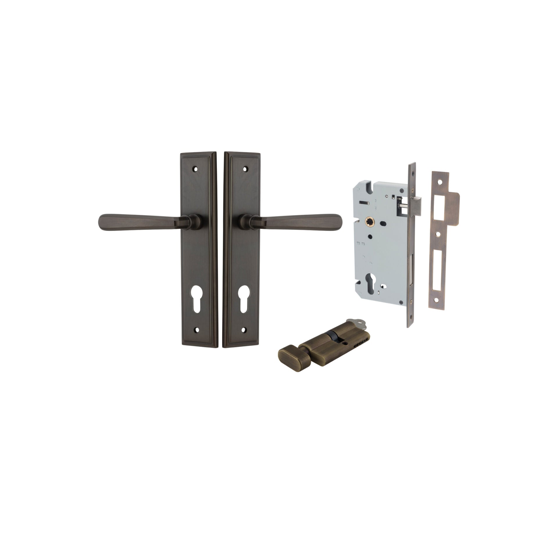 Copenhagen Lever - Stepped Backplate By Iver - Entry - Point - 10878KENTR60KT - Iver