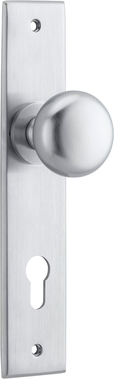 Cambridge Knob - Chamfered Backplate - Entry - Point - 12446E85 - Iver