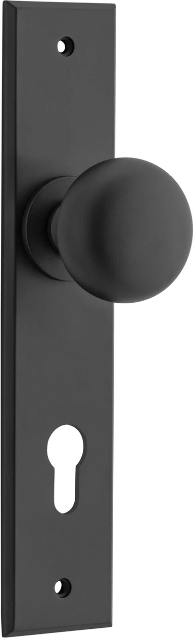 Cambridge Knob - Chamfered Backplate - Entry - Point - 12946E85 - Iver