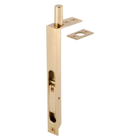 150mm Flush Bolt - Polished Brass By Gainsborough - Entry - Point - 6051PBC - Gainsborough