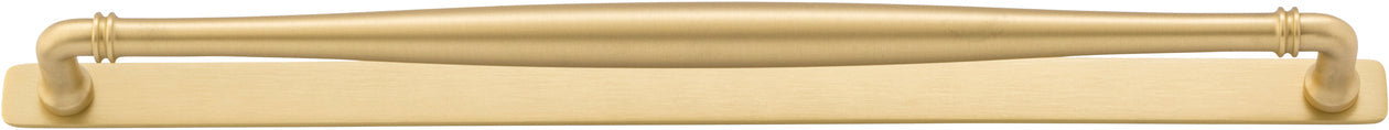 Sarlat Cabinet Pull with Backplate - Entry Point - Iver - Brushed Gold PVD - Cabinet Pulls