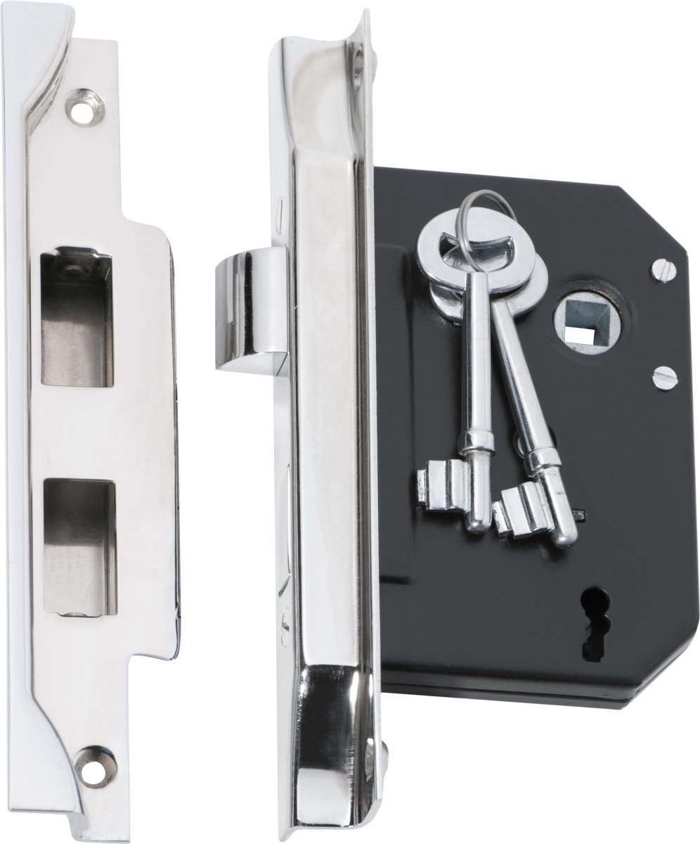 3 Lever Rebated Mortice Lock by Tradco - Entry - Point - 2215 - Tradco