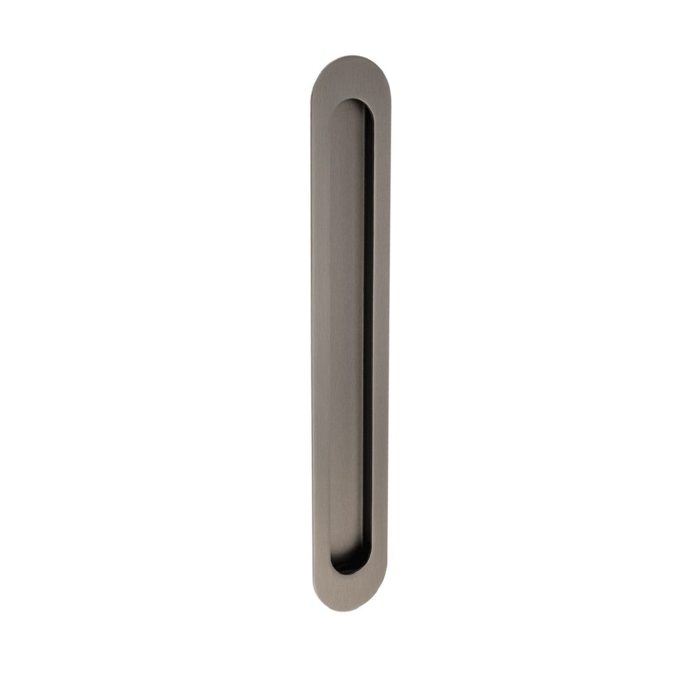 Duke Oval Flush Pull - Graphite Nickel