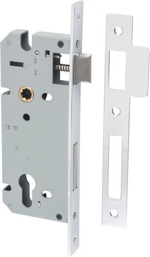 85mm Euro Mortice Locks - Entry Point - Iver - Polished Chrome - External Locks