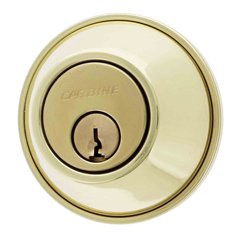 Carbine ALB Commercial Deadbolt Key/Turn - Polished Brass