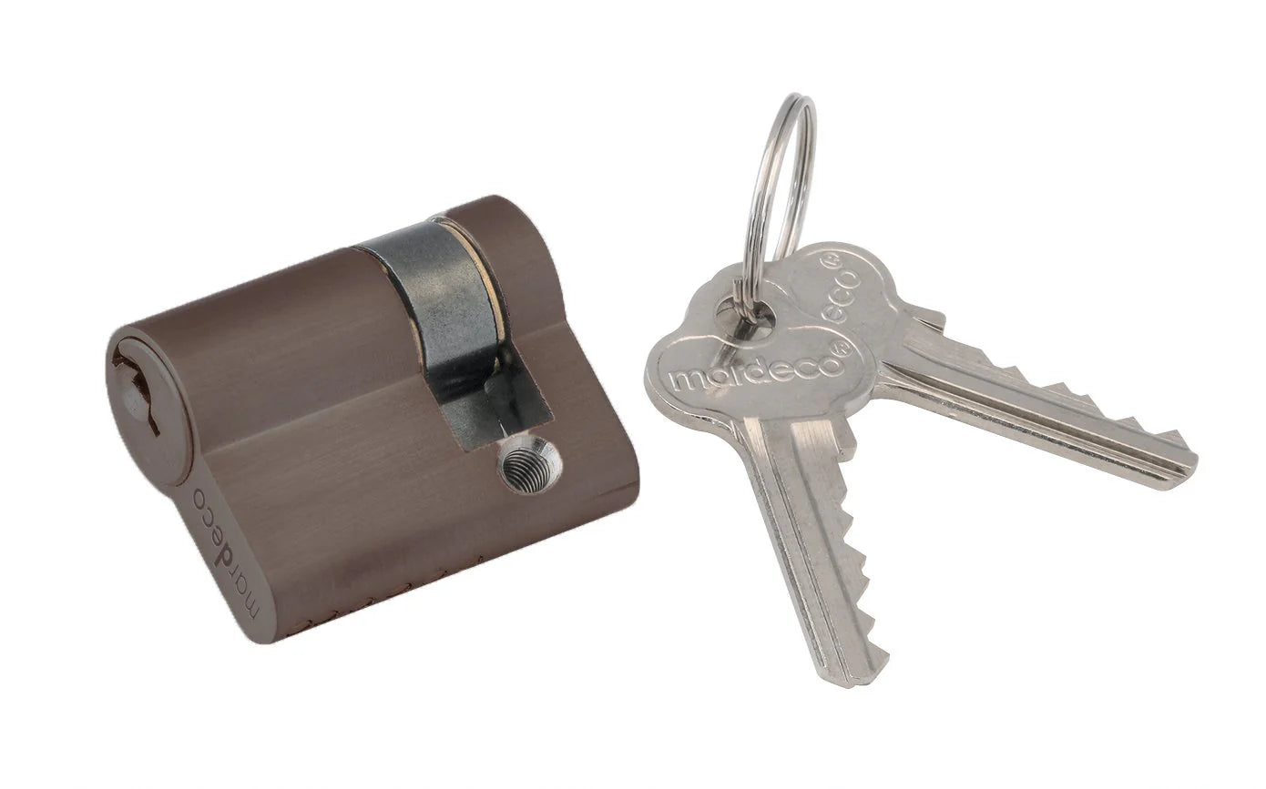 M Series Flush Pull Lock Set By Mardeco - Bronze