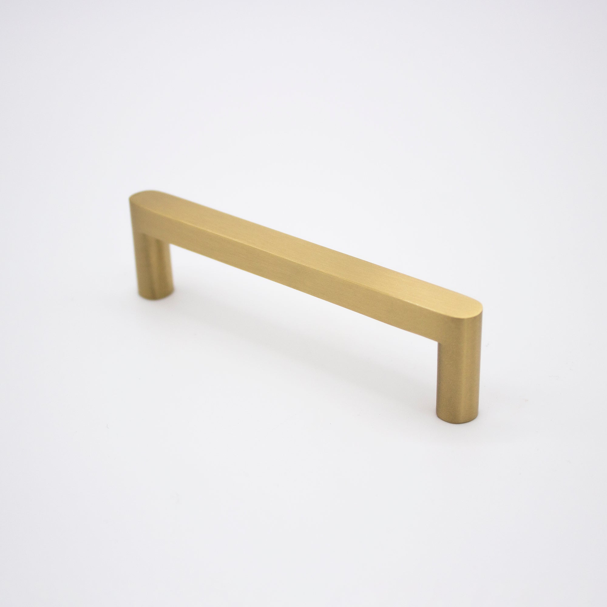 Brushed Brass Straight Profile Cabinet Pull - Clio - Manovella