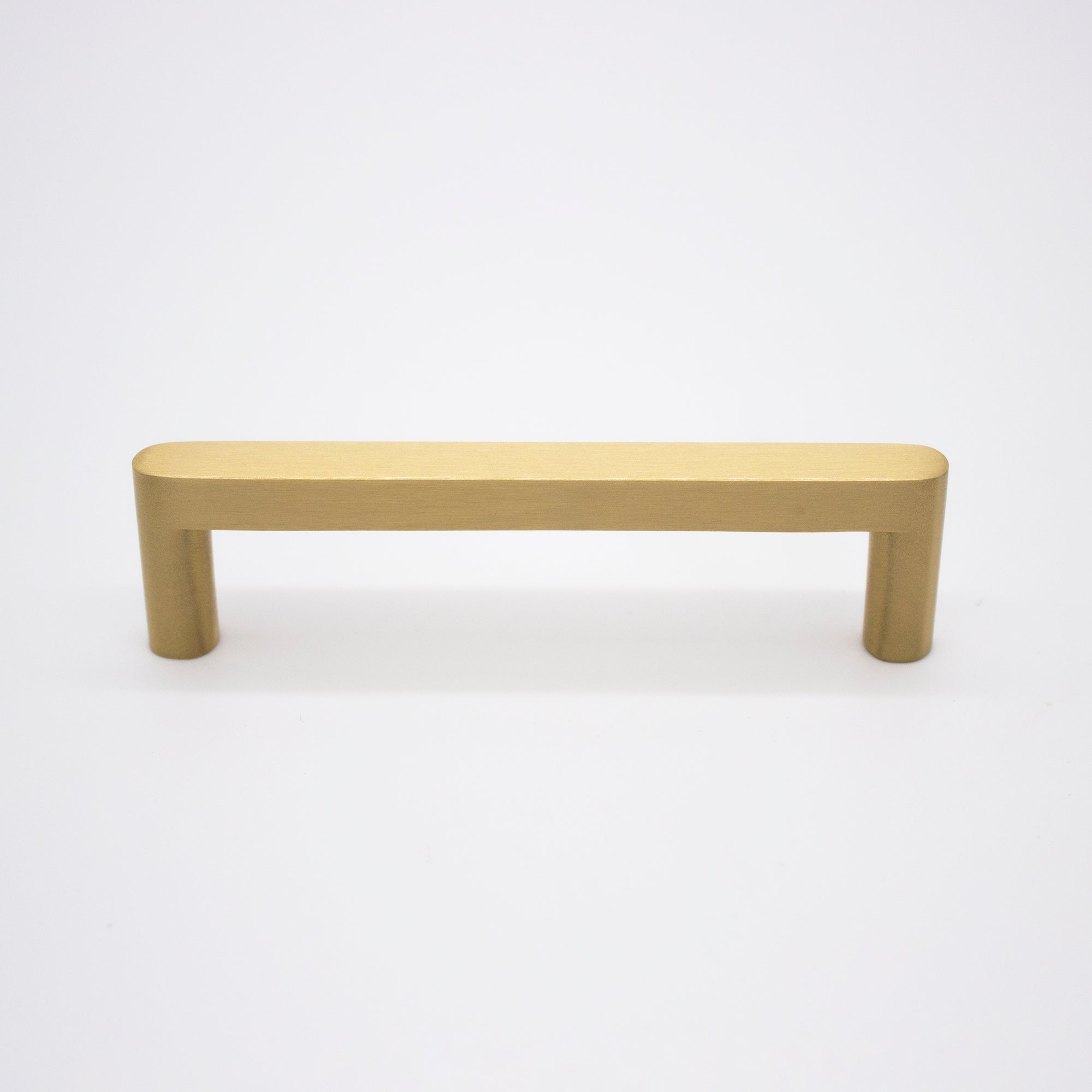 Brushed Brass Straight Profile Cabinet Pull - Clio - Manovella