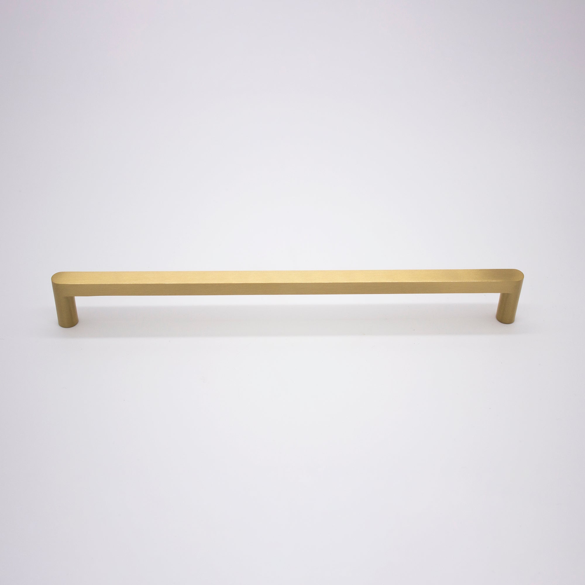 Brushed Brass Straight Profile Cabinet Pull - Clio - Manovella