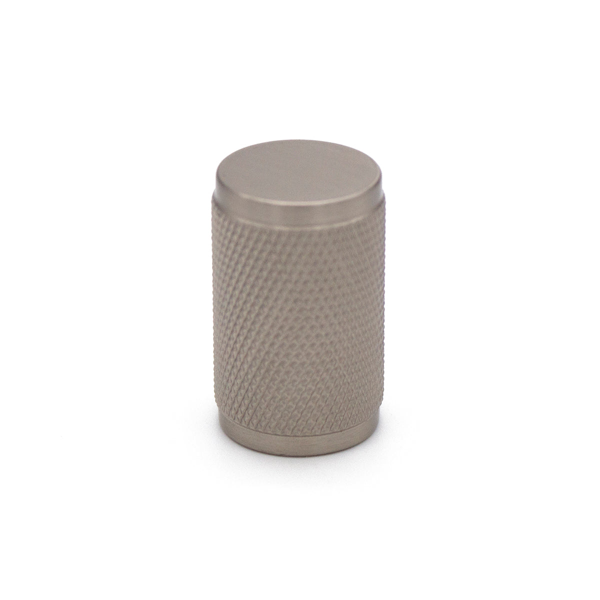 Brushed Nickel Knurled Cabinet Knob - Helena - Manovella