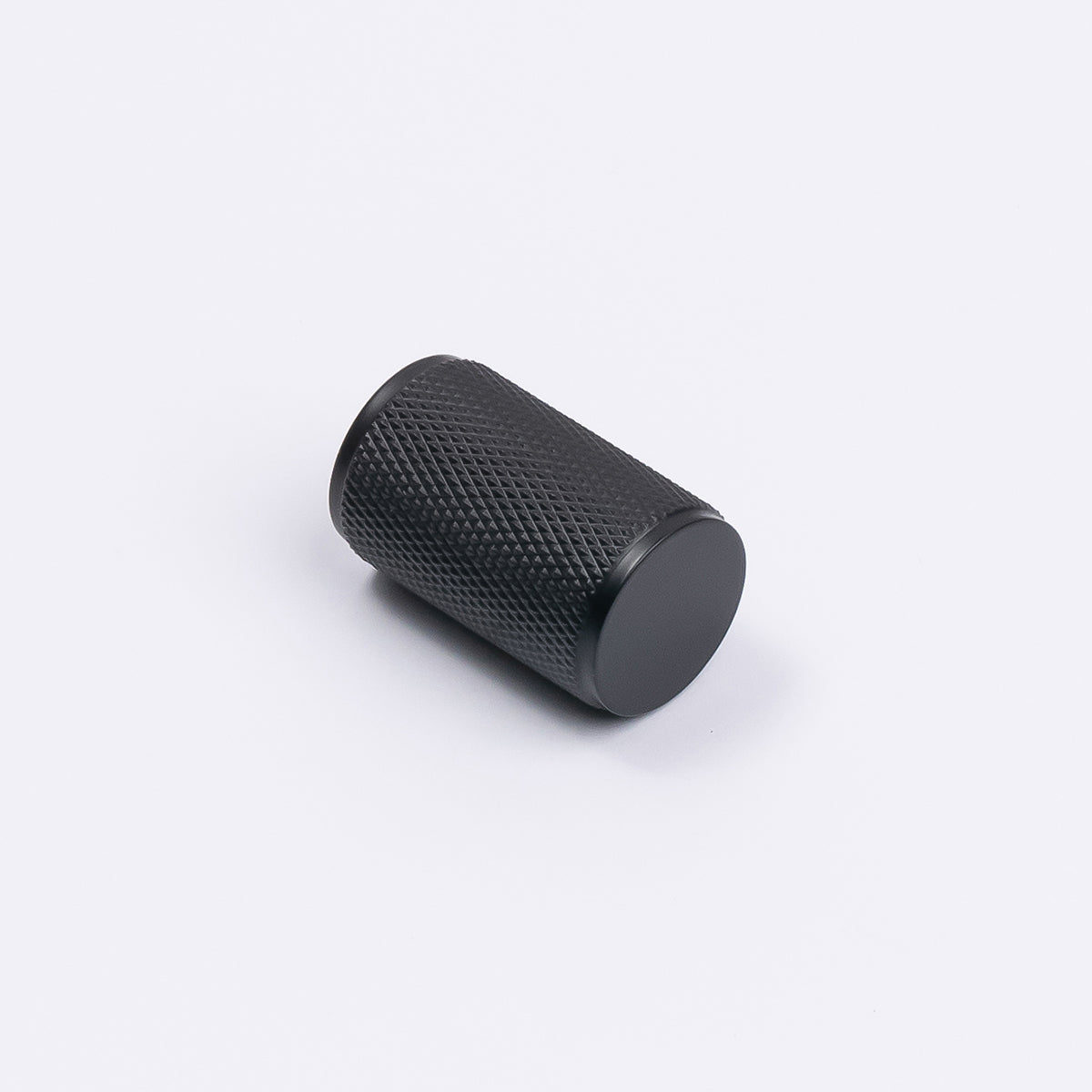 Matt Black Knurled Cabinet Knob - Helena - Manovella