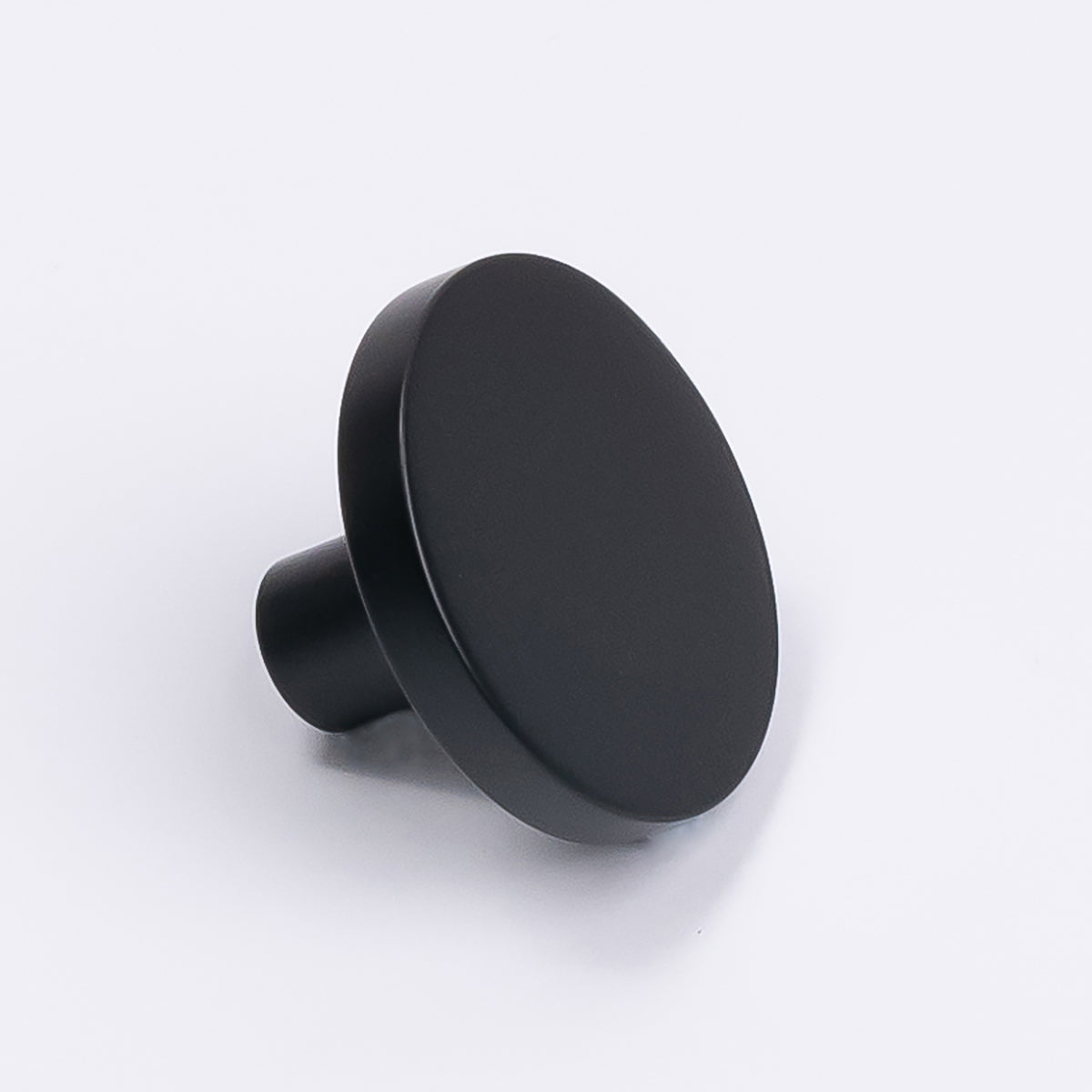 Matt Black Round Profile Cabinet Knob - Olivia - Manovella