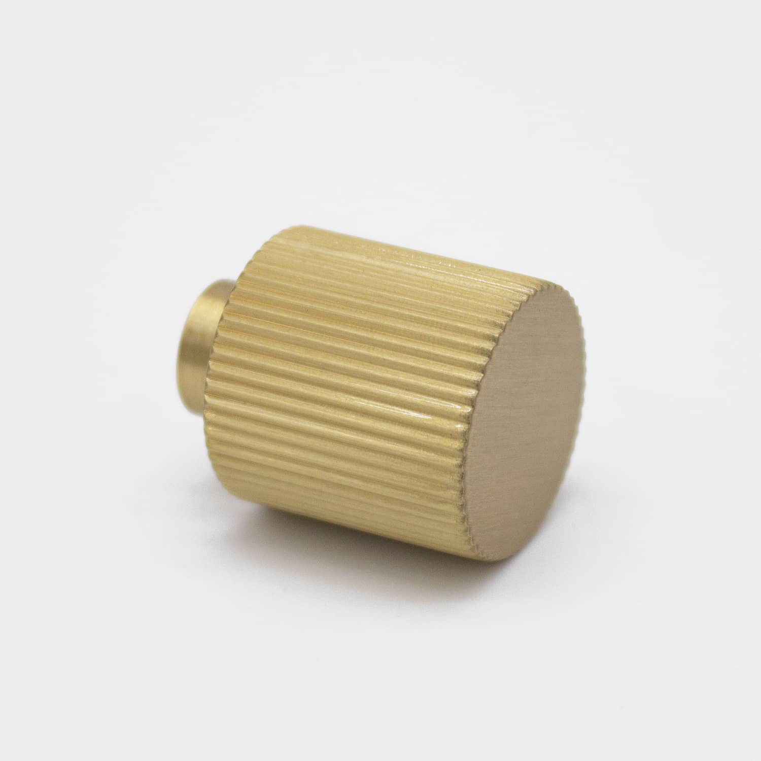 Brushed Brass Fluted Knob - Rhea - Manovella