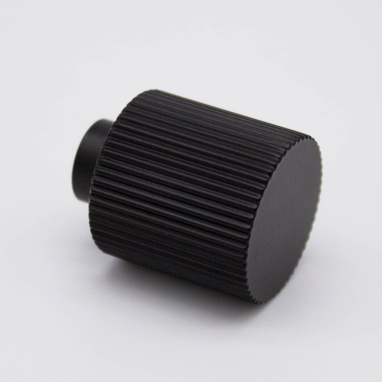 Matt Black Fluted Knob - Rhea - Manovella