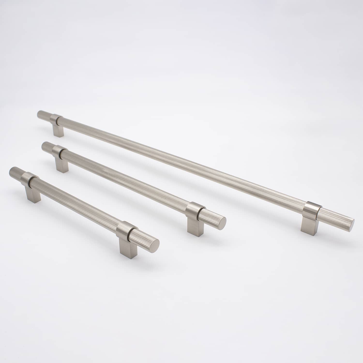 Brushed Nickel Fluted Pull - Cassandra - Manovella