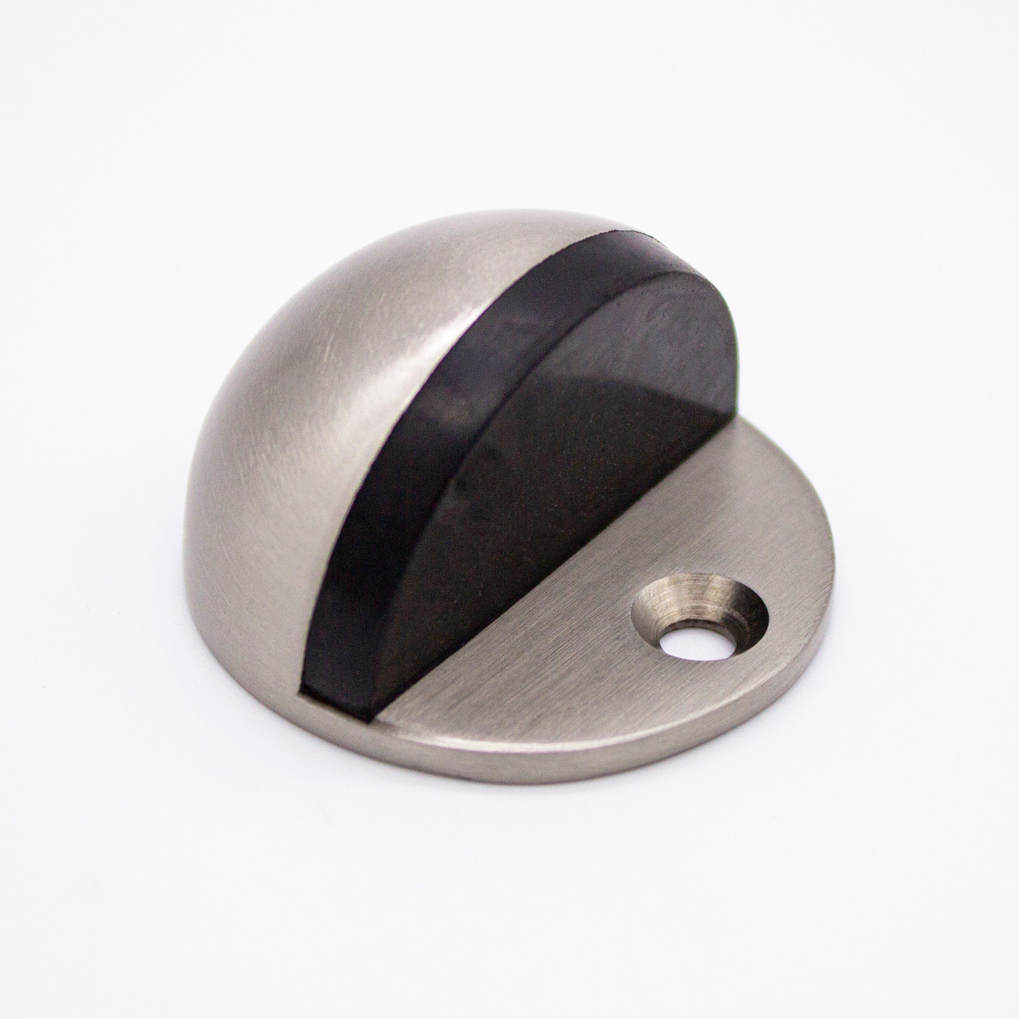 Brushed Nickel Half Moon Door Stop - Manovella