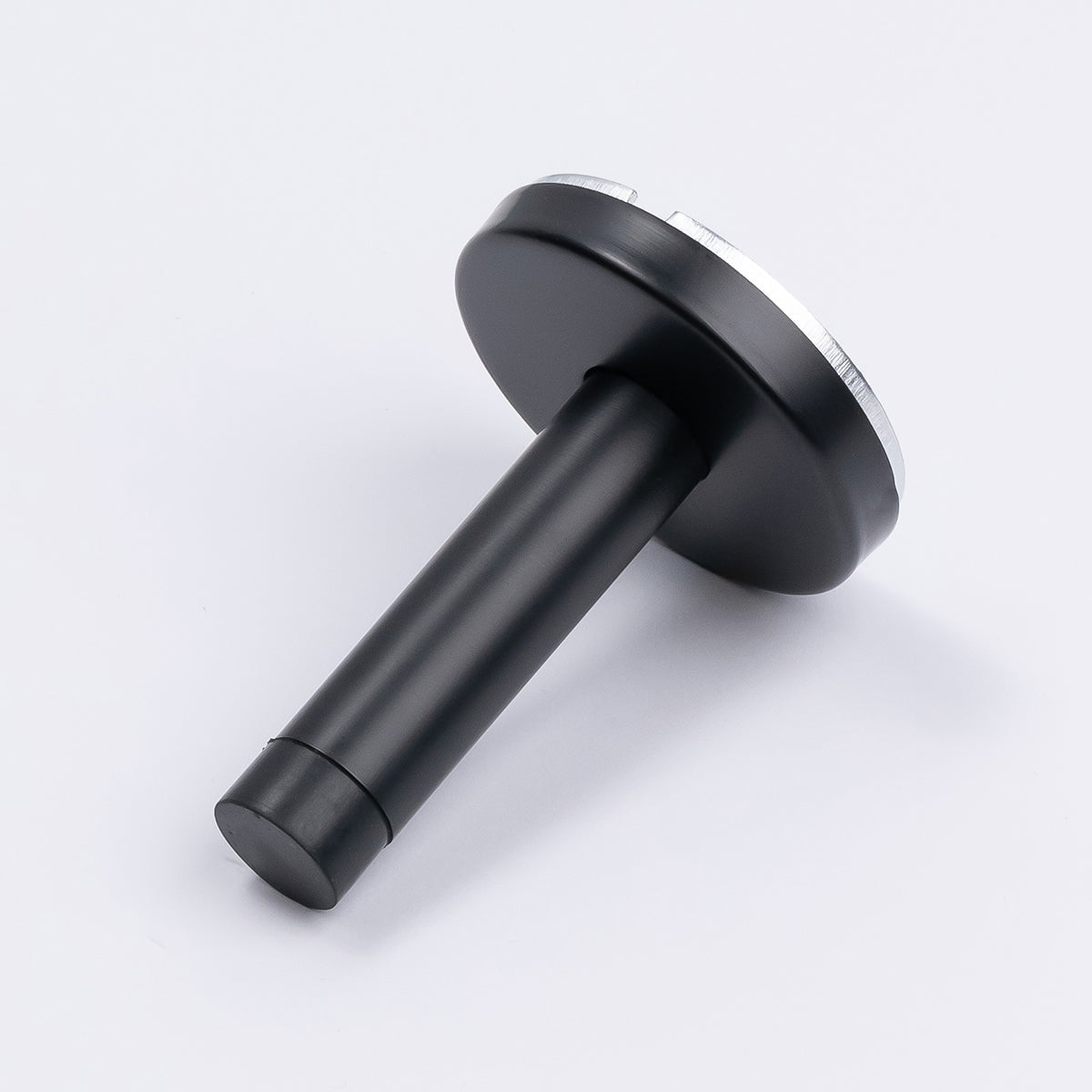 Matt Black Wall Mounted Straight Door Stop - Manovella