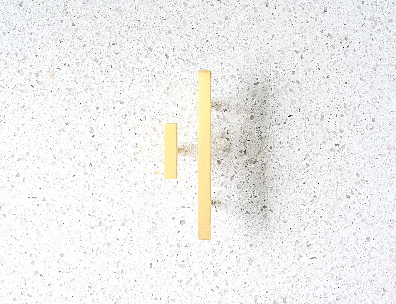 Madeline Brass Cabinetry Square Handle - Little Swagger