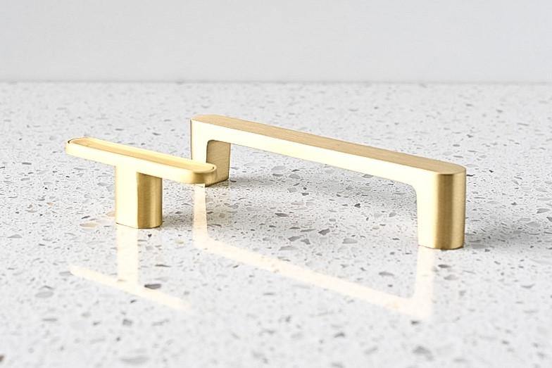 Hilary Brass Cabinetry Handle - Little Swagger