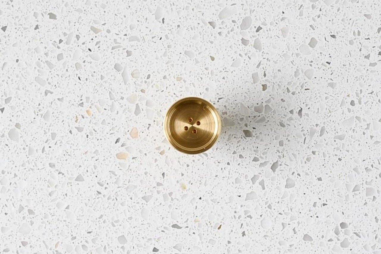 Angus Button Brass Cabinetry Knob - Little Swagger