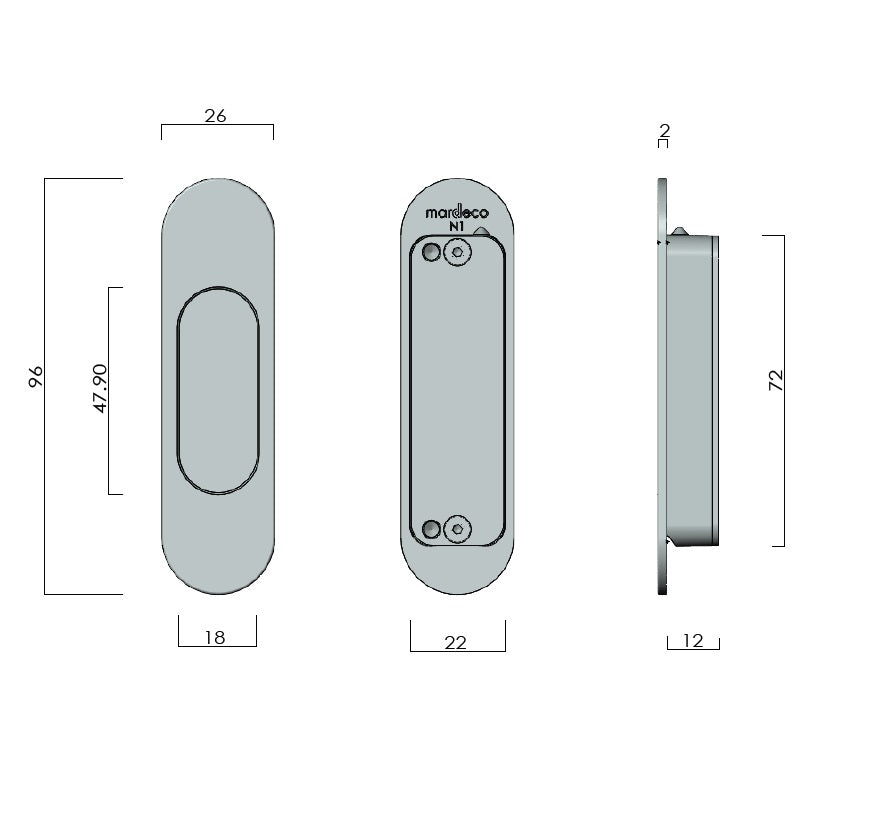 Mardeco 9000 Series Radius Edged END Pull