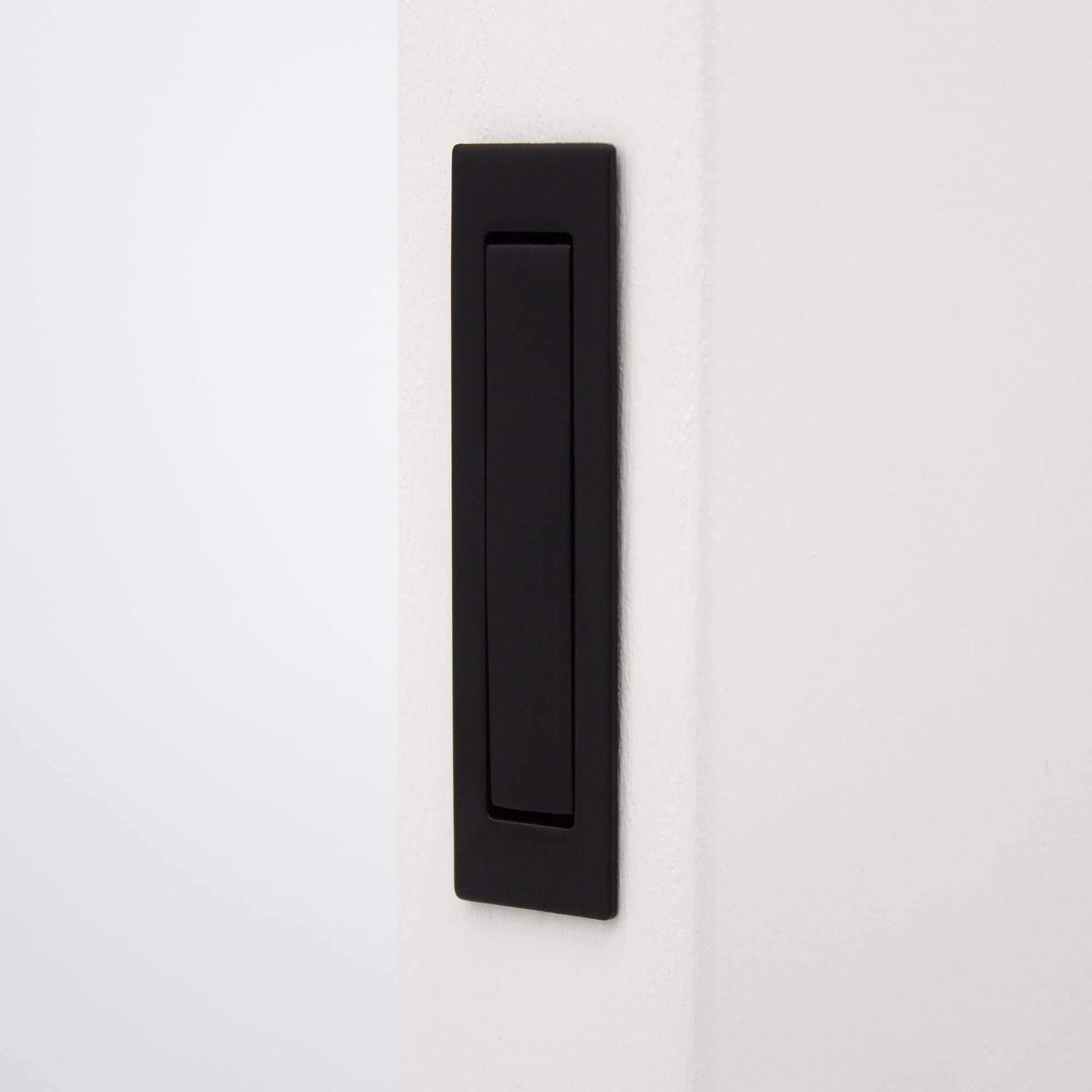 Matt Black Concealed Sliding Door Edge Pull - Manovella