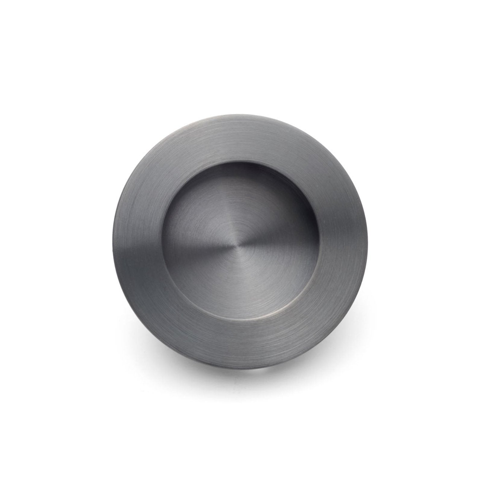 Gunmetal Sliding Door Round Flush Pull 65mm