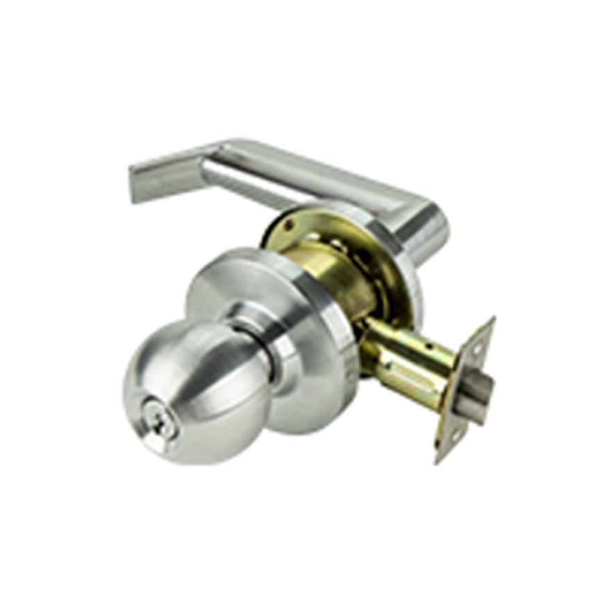 Phoenix Commercial Knob + Leverset - Satin Chrome - By Zanda