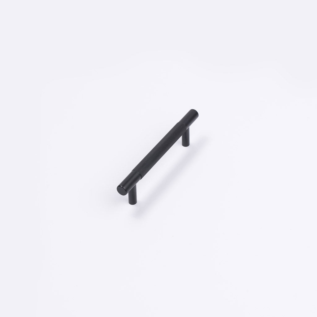 Matt Black Knurled Drawer Pull - Charmian - Manovella