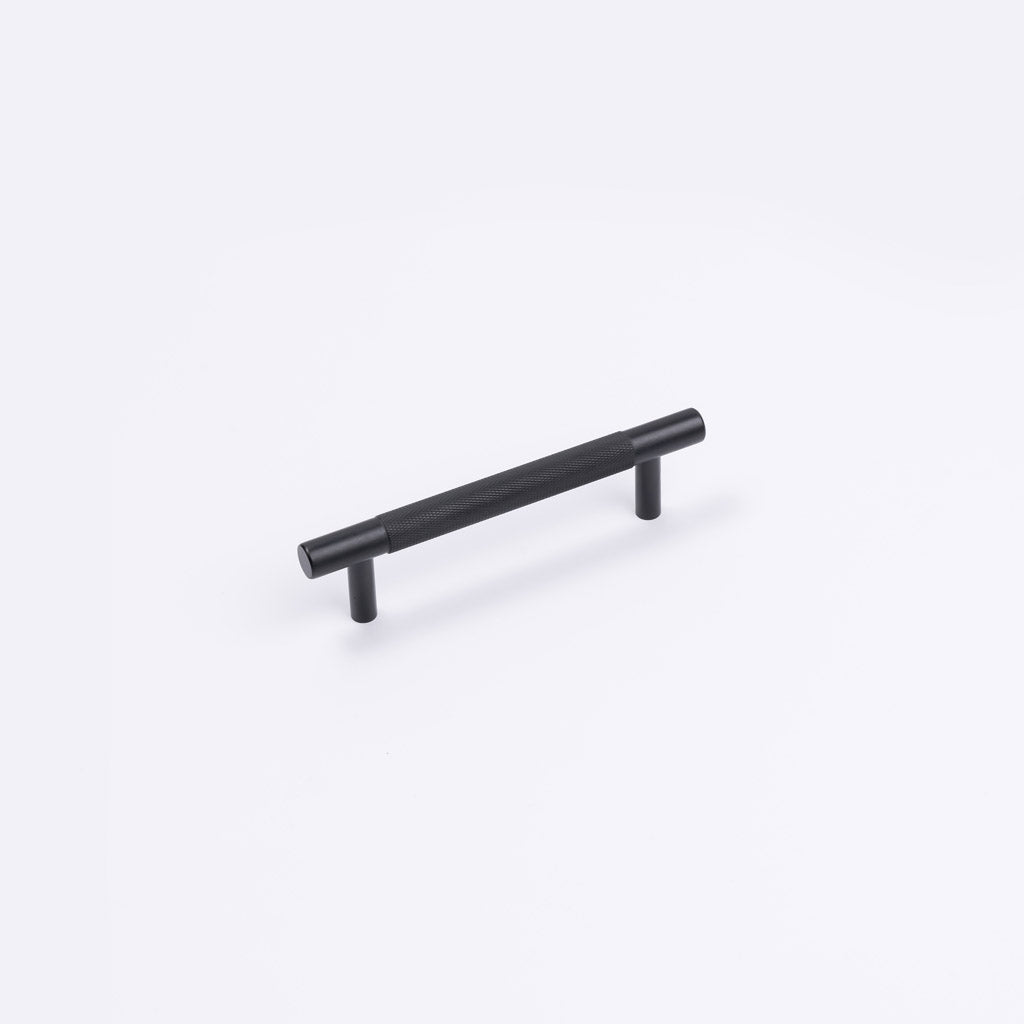 Matt Black Knurled Drawer Pull - Charmian - Manovella