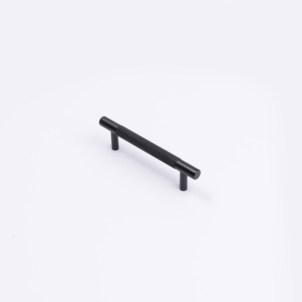 Matt Black Knurled Drawer Pull - Charmian - Manovella