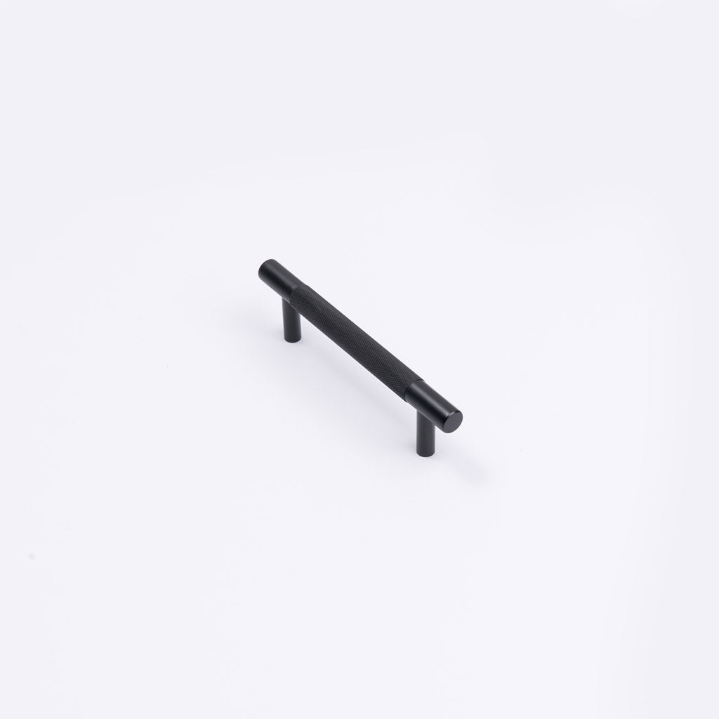 Matt Black Knurled Drawer Pull - Charmian - Manovella