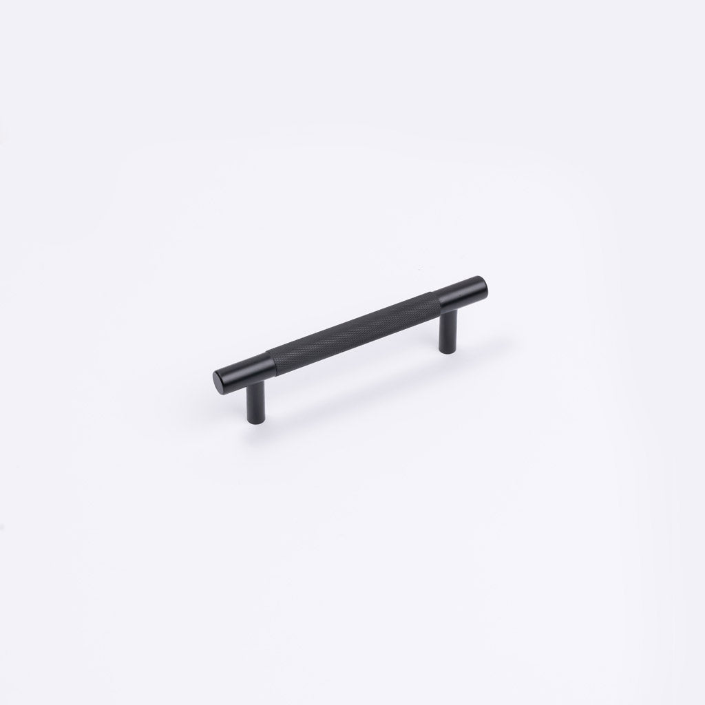 Matt Black Knurled Drawer Pull - Charmian - Manovella