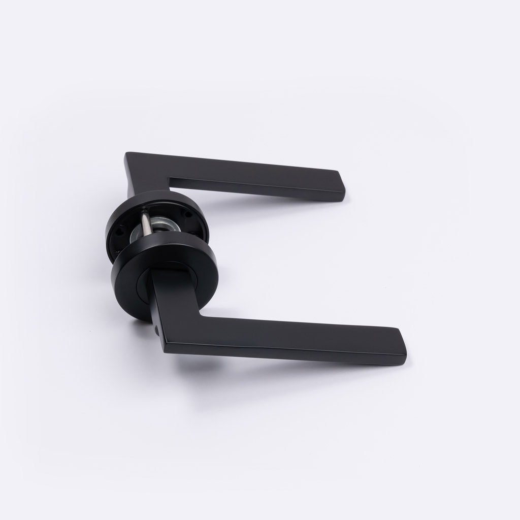 Matt Black Passage Door Handle - Hamilton - Manovella