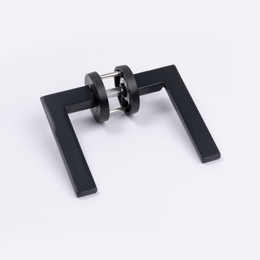 Matt Black Passage Door Handle - Hamilton - Manovella