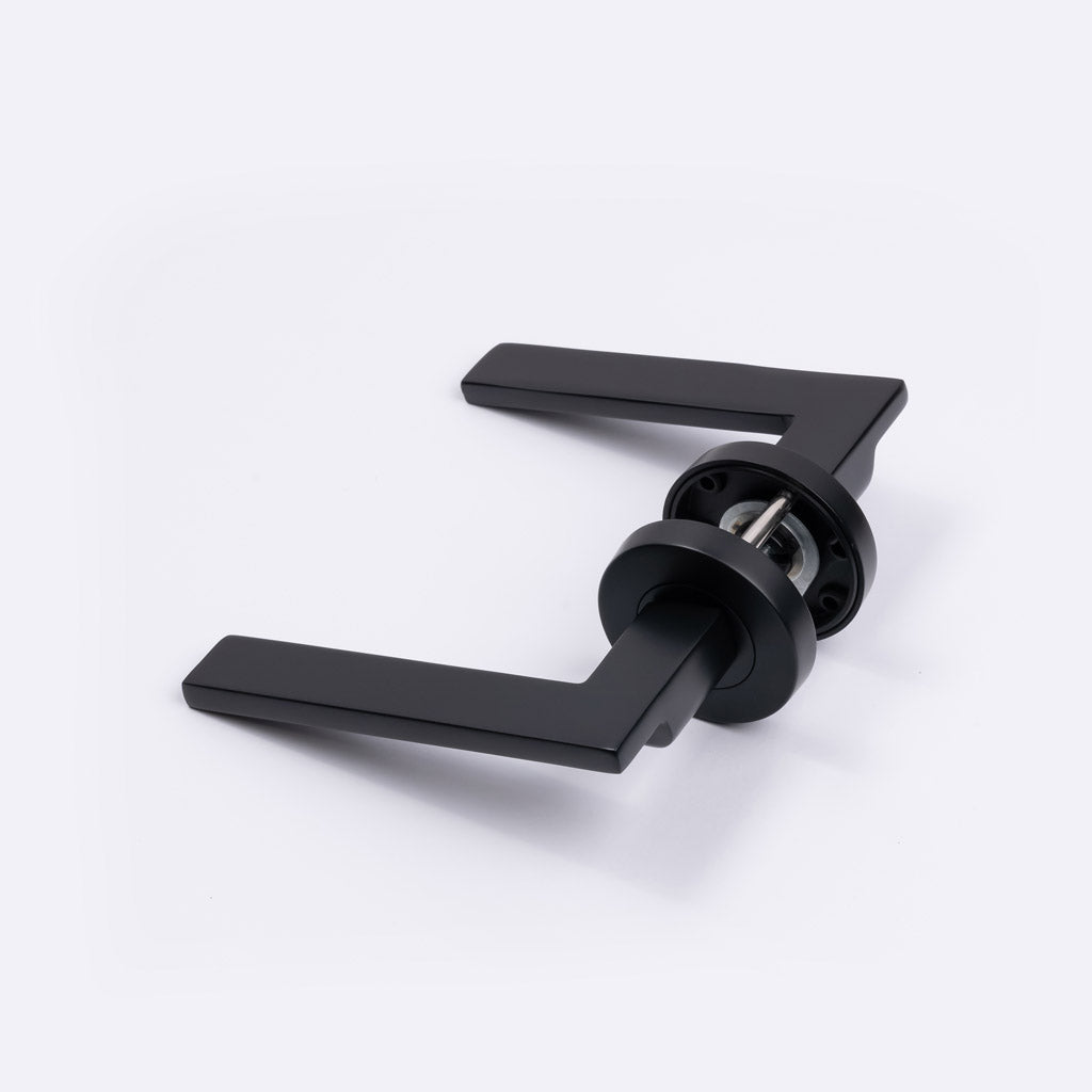 Matt Black Passage Door Handle - Hamilton - Manovella