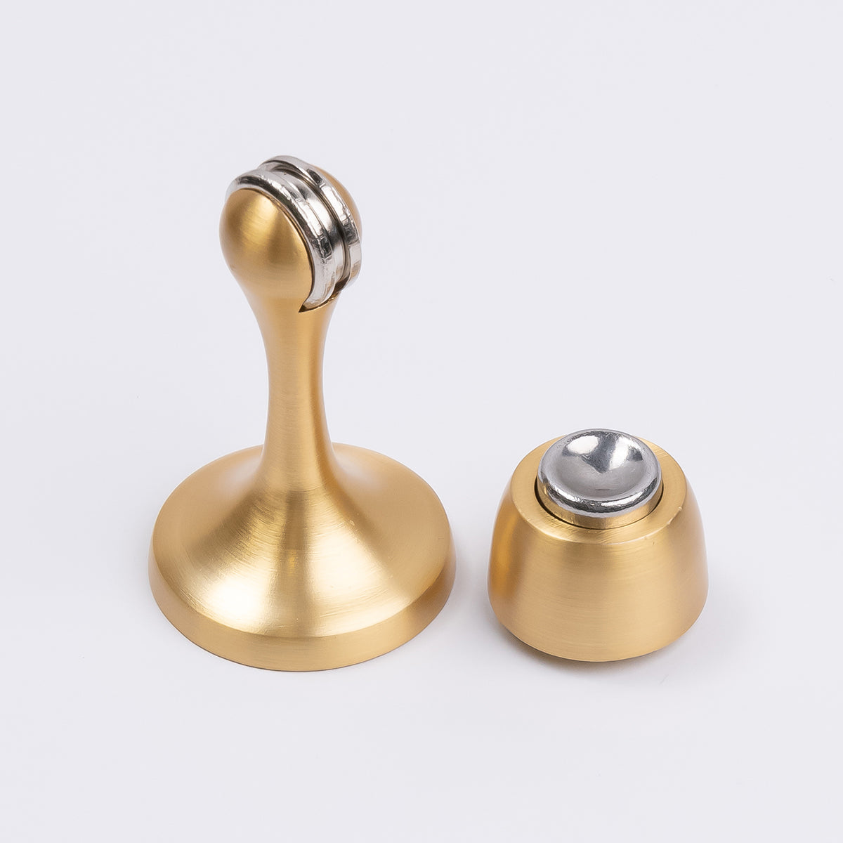 Satin Brass Magnetic Door Stop - Manovella