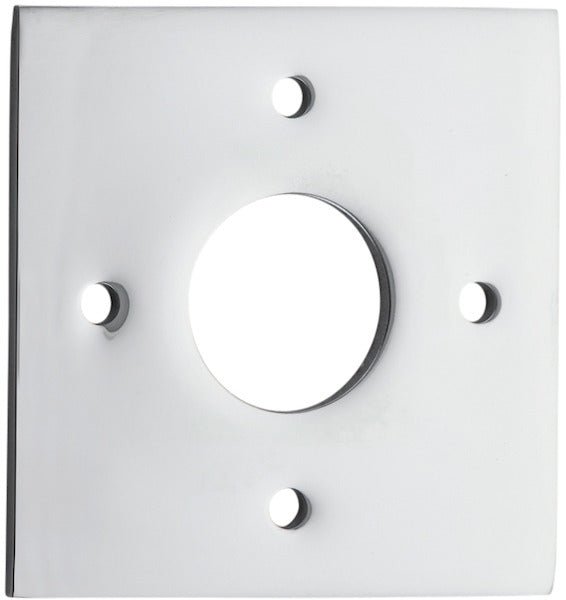 Adaptor Plate (Pair) - Round & Square Rose - Entry Point - Iver - Polished Chrome - Adaptor Plates