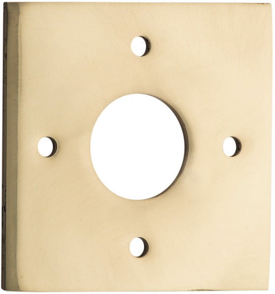 Adaptor Plate (Pair) - Round & Square Rose - Entry Point - Iver - Polished Brass - Adaptor Plates