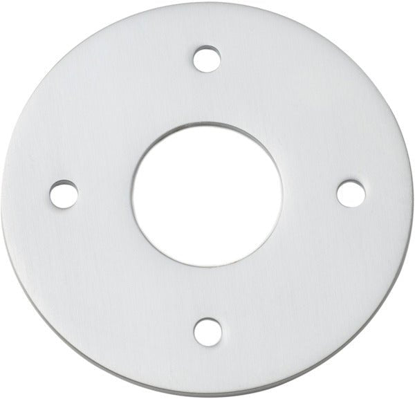 Adaptor Plate (Pair) - Round & Square Rose - Entry Point - Iver - Brushed Chrome - Adaptor Plates