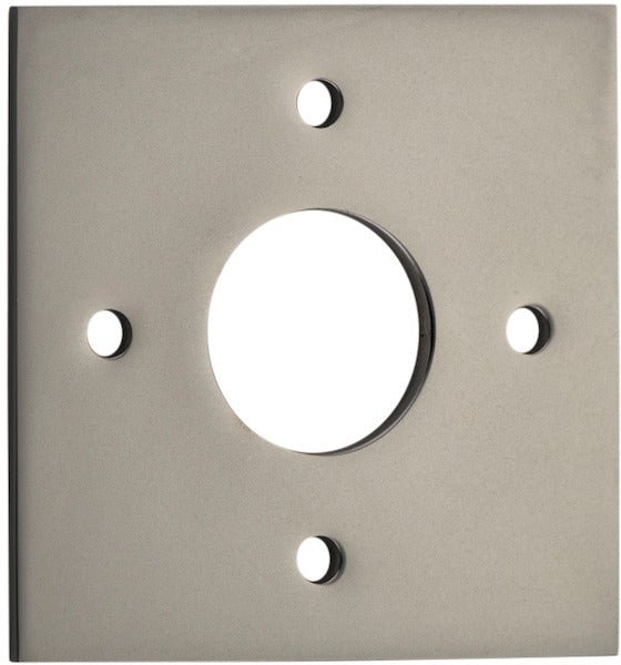 Adaptor Plate (Pair) - Round & Square Rose - Entry Point - Iver - Satin Nickel - Adaptor Plates