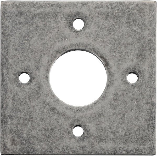 Adaptor Plate (Pair) - Round & Square Rose - Entry Point - Iver - Distressed Nickel - Adaptor Plates