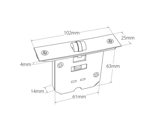 Adjustable Heavy Duty Roller Catches By Zanda - Entry - Point - 1195.SB - Zanda