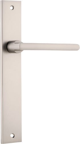 Baltimore Lever - Rectangular Backplate - Entry Point - Iver - Polished Brass - Door Levers