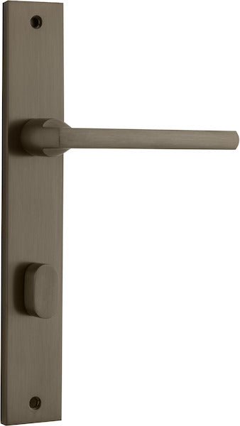 Baltimore Lever - Rectangular Backplate - Entry Point - Iver - Signature Brass - Door Levers